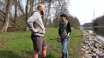 Naughty German Student Sucks A Stranger’s Cock And Gets Wildly Pissed On After