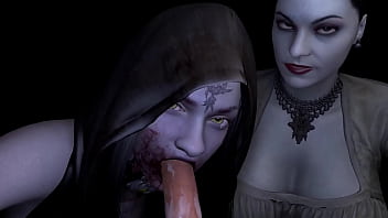 Sensual Double Blowjob With Lady Dimitrescu – A Steamy Resident Evil Fantasy