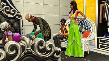 Sizzling Stepfamily Seduction – Desi Teen Watches Stepparents’ Steamy Session