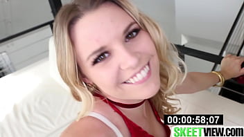 Sultry Blonde Seductress Delivers A Greedy, Slurping Blowjob