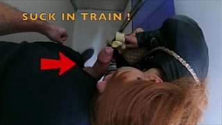 Horny Housewife Gives Steamy Blowjob To Stranger On A Train!