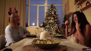 Neighbor’s Naughty Christmas Surprise – Sucking And Stroking His Cock For A Festive Cumshot