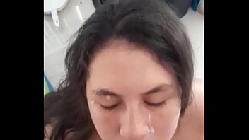 Kitty’s Kitchen Cum Explosion After Bathroom Surprise Slow-mo Facial