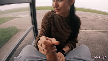 Daring Public Blowjob At A Busy Bus Stop