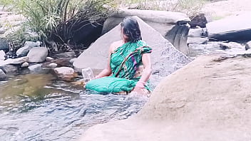 Wild Village Aunty’s Waterfall Bath: Naughty Telugu Whispers