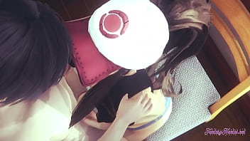 Hentai Pokemon: Hilda’s Uncut Blowjob And Boobjob Fantasy – Uncensored Anime Game Porn