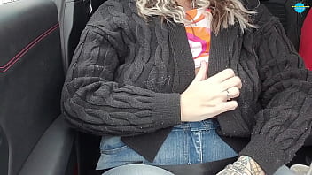 Naughty Wife Pleases Her Man With A Secret Car Blowjob