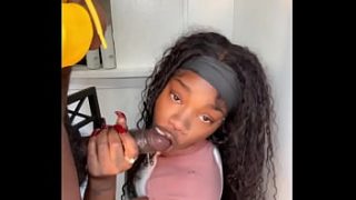 Deep Throat Devil Keisha Minaj Gobbles Her 11-inch Stepbrother’s Massive Cock (intense Creampie Finish)