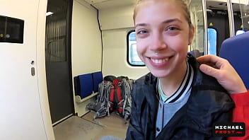 Public Train Blowjob Surprise | Pov Oral Creampie With Mihanika69 And Michaelfrost