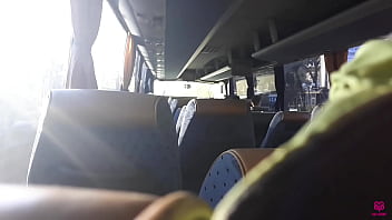 Public Bus Blowjob: Naive Blonde Sits Beside Me, Deep Throats And Swallows Every Drop – Full Video