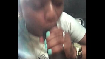 Ebony Vixen’s Stealthy Car Blowjob