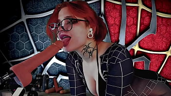 Spider Girl Meridjane’s Intense Oral Pleasure