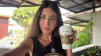 Sperm-filled Starbucks Adventure: Public Toilet Blowjob & Cum-infused Coffee