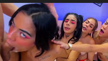 Eager Vixens Queue Up To Worship A Stranger’s Massive Shaft