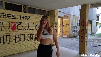 Pov Outdoor Blowjob With Russian Milf Sasha Bikeyeva Swallowing Cum