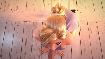 Sensual Blowjob With A Blonde In 3d