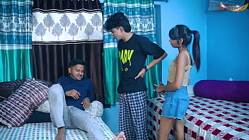 Solo Desi Virgin’s Wild Threesome Fuck Fest With Two Friends At Home Full Movie (hindi Audio)