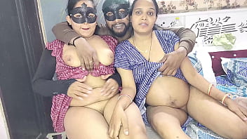 Wild Threesome Action With Cheerful Devrani And Jethani After Intense Pussy Licking