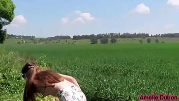 Shy Beauty’s Outdoor Surprise: Sucking A Stranger’s Massive Cock And Swallowing Every Drop