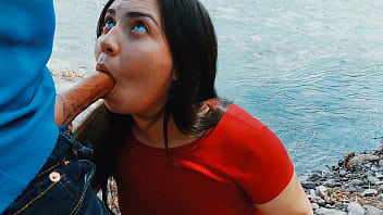Risky Passionate Blowjob In The Wild Outdoors