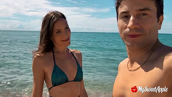 Secret Beach Blowjob: My Naughty Wife’s Topless Surprise