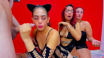 Sensual Blowjobs From A Gorgeous Milf And Her Colleagues