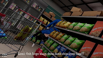 Neko Kitty’s Messy Public Store Blowjob