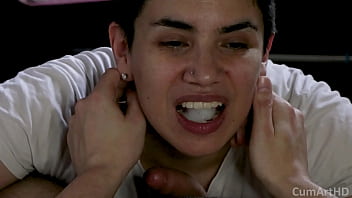 Pov Blowjob And Cum Swallow To The Rhythm Of Nin