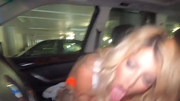 Tatted Hooters Babe Gives Roadside Blowjob For A Fat Tip