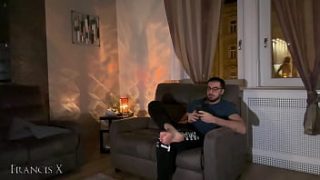 Double Blowjob With Two Blonde Babes And A Huge Cock